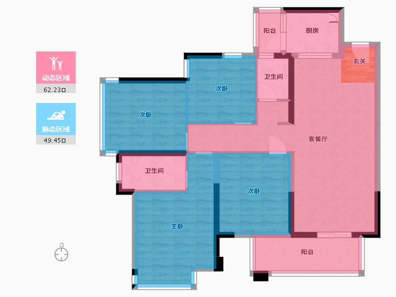 广西壮族自治区-南宁市-天健和府-99.11-户型库-动静分区