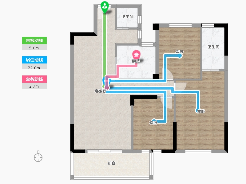 福建省-南平市-宜和佳苑-91.53-户型库-动静线