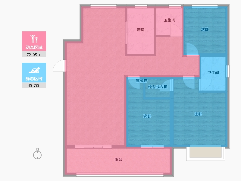 山东省-菏泽市-铁投・荣华府-106.50-户型库-动静分区