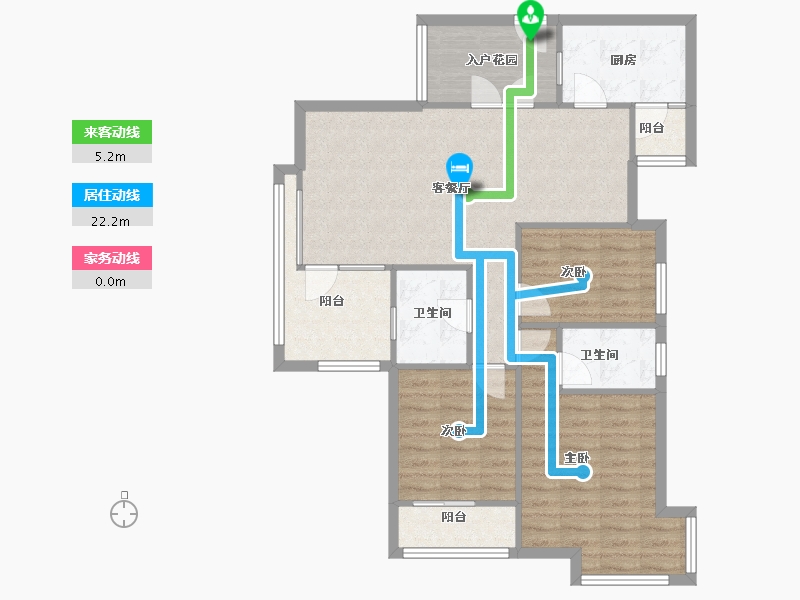 湖南省-长沙市-长房南屏锦源-92.54-户型库-动静线