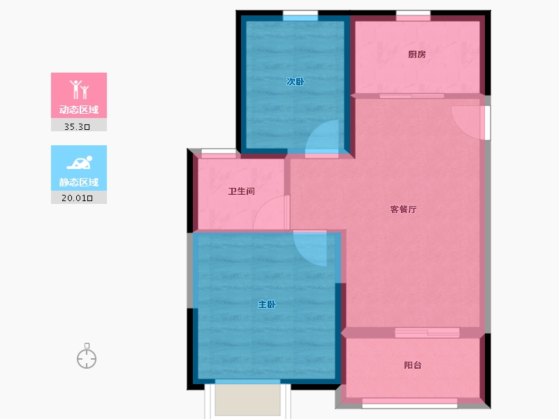 上海-上海市-汇仁宛-48.93-户型库-动静分区