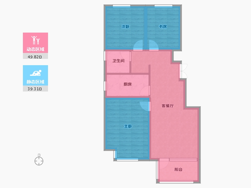 河北省-廊坊市-锦绣御府-79.24-户型库-动静分区