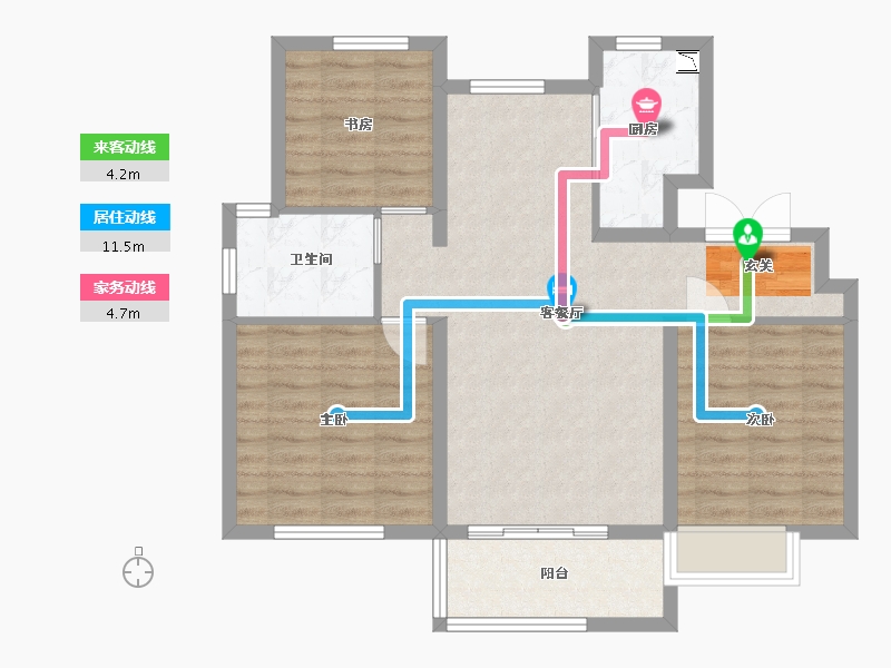 山东省-青岛市-鲁商学府-80.00-户型库-动静线