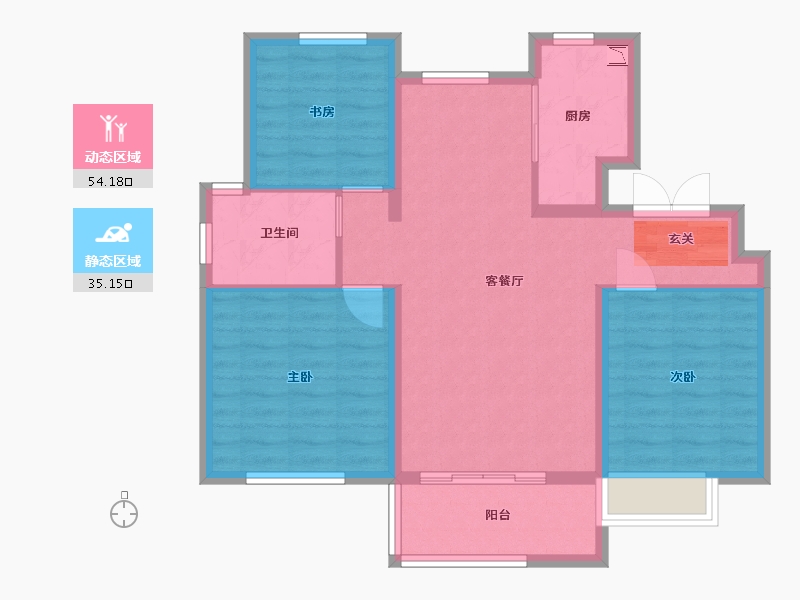 山东省-青岛市-鲁商学府-80.00-户型库-动静分区