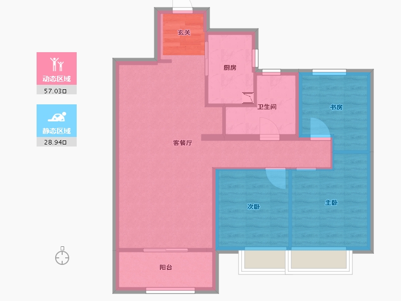 山东省-青岛市-中建锦绣天地-76.80-户型库-动静分区