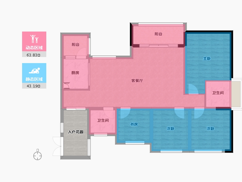 四川省-遂宁市-维卡・国际公馆-102.23-户型库-动静分区