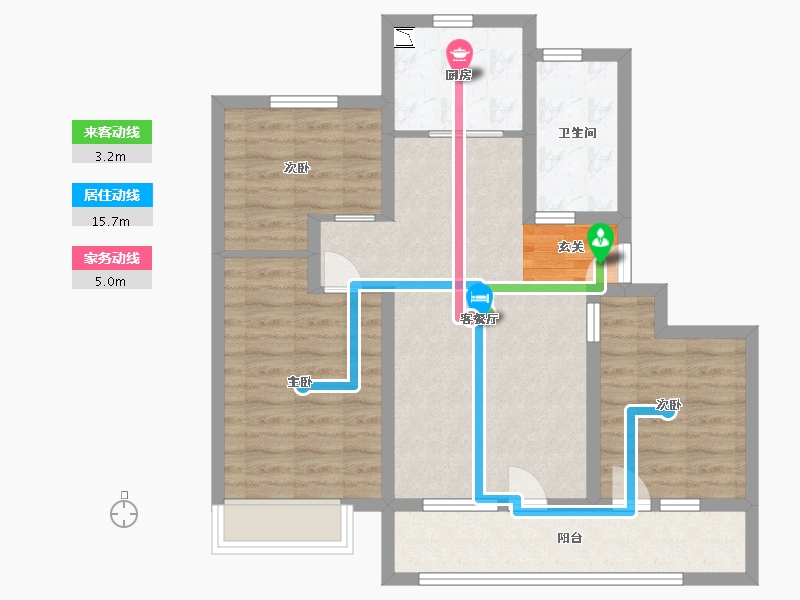 山东省-青岛市-海信文墨里-80.00-户型库-动静线