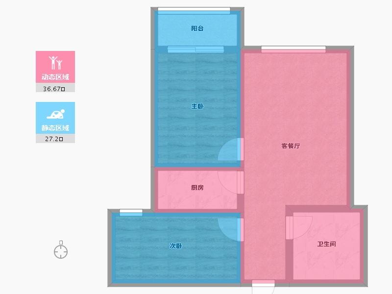 河北省-保定市-曲阳县二医院福瑞家园-56.06-户型库-动静分区