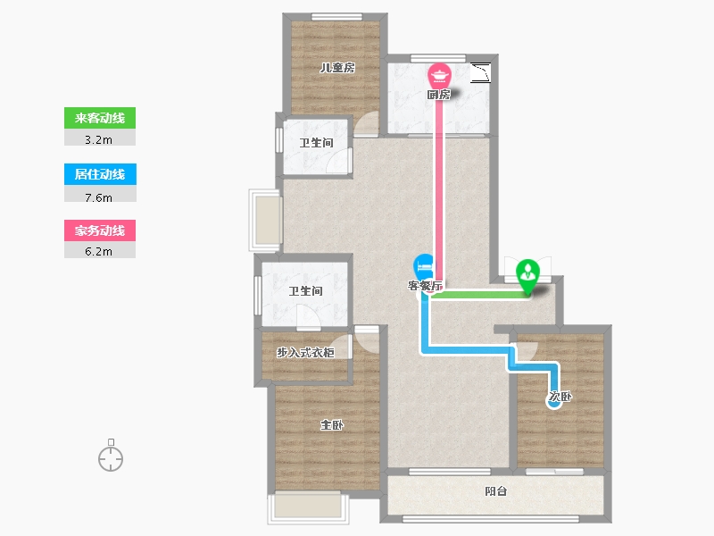 山西省-太原市-保利东郡-117.19-户型库-动静线