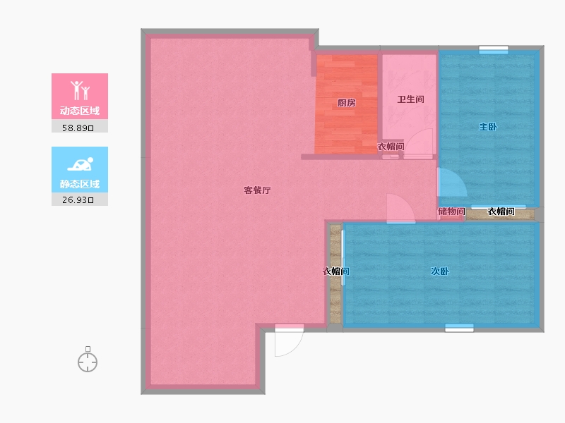 Florida-Orange-Palmetto At East Mil Apartments-80.89-户型库-动静分区