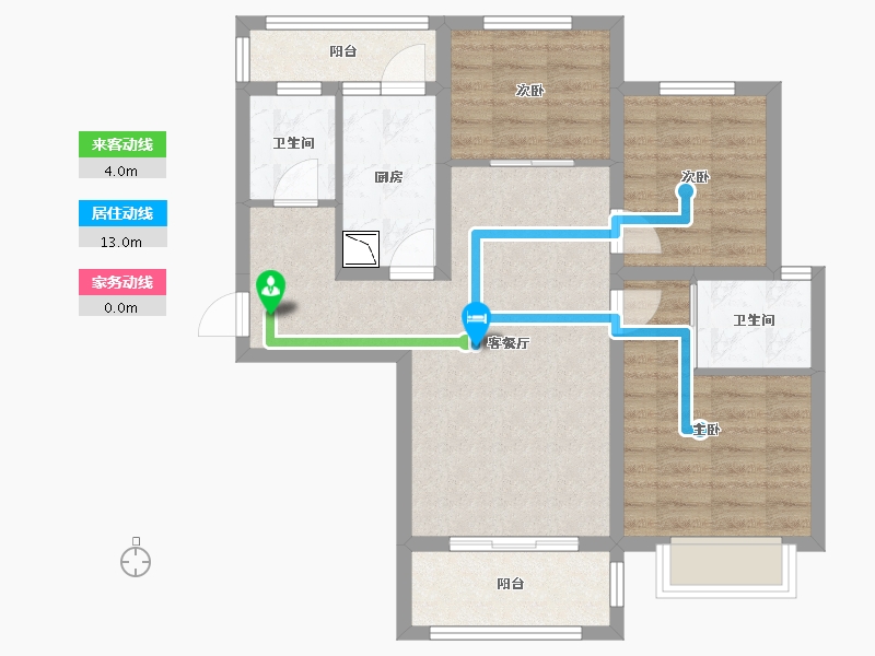 陕西省-西安市-汇悦城-74.20-户型库-动静线