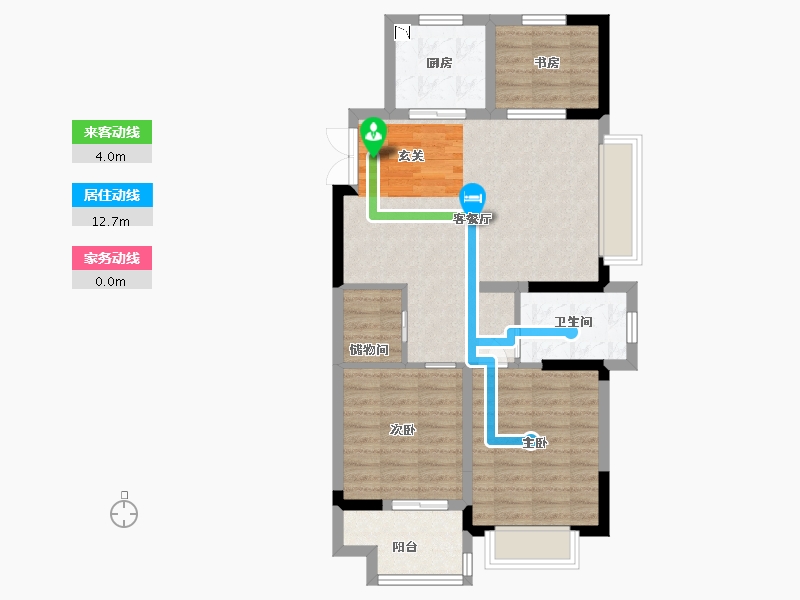 江苏省-南通市-春晓熙岸-78.40-户型库-动静线