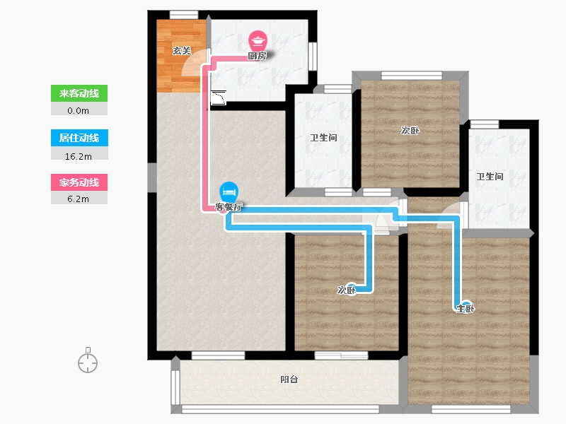 山西省-太原市-中海国际社区-94.40-户型库-动静线