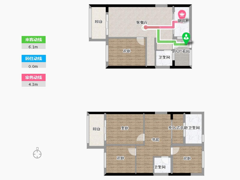 福建省-泉州市-保利利城二期-122.32-户型库-动静线