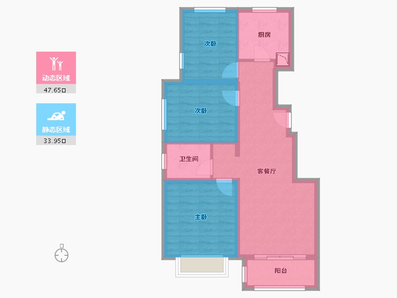 河北省-张家口市-中国铁建・西山国际城-72.22-户型库-动静分区