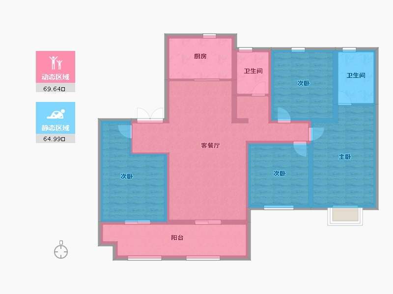 山东省-枣庄市-金钻公馆-120.00-户型库-动静分区