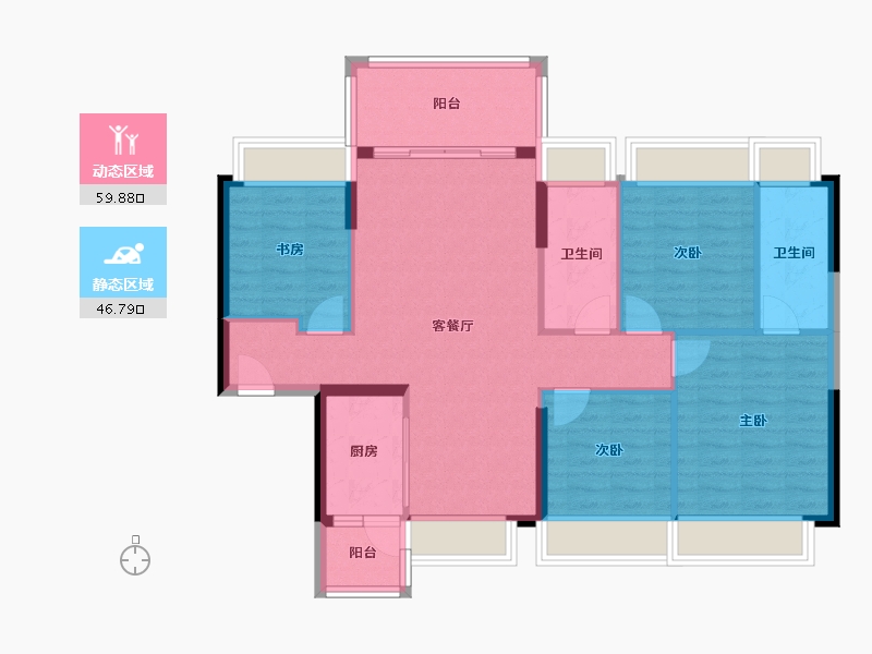 广东省-阳江市-御品缔景湾-96.31-户型库-动静分区