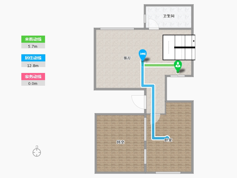 湖南省-长沙市-长沙院子-198.41-户型库-动静线