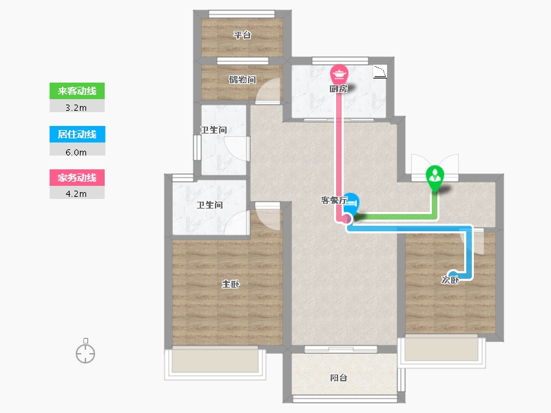 河南省-安阳市-汤阴建业森林半岛-77.99-户型库-动静线