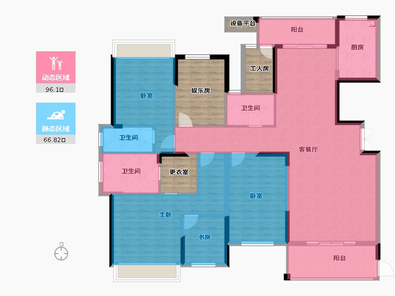 湖南省-长沙市-博林云栖-167.78-户型库-动静分区