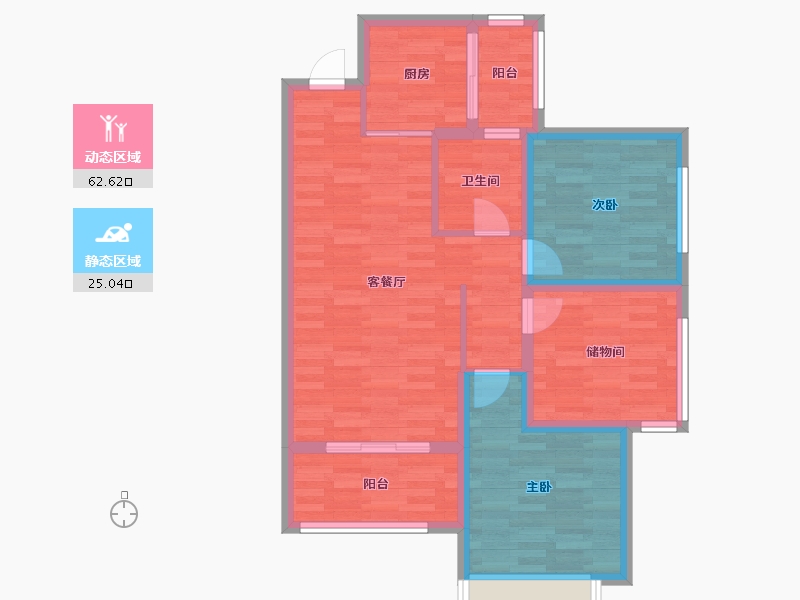 四川省-成都市-喜悦美麓-78.01-户型库-动静分区