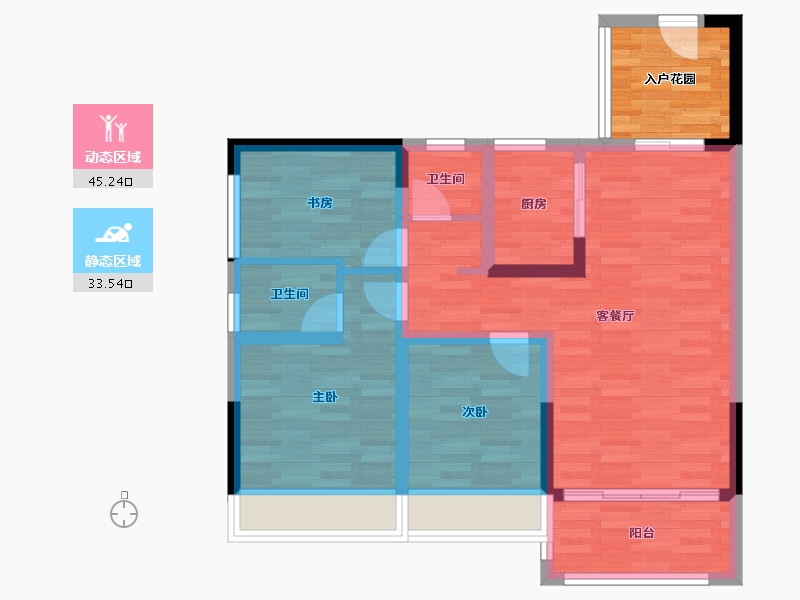 广西壮族自治区-钦州市-天润一号-75.41-户型库-动静分区