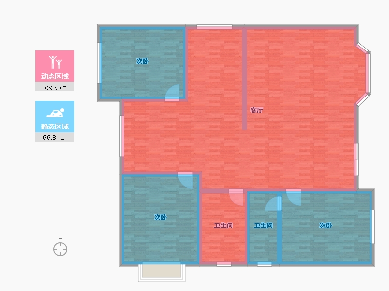 湖南省-衡阳市-衡山县乡村别墅-162.07-户型库-动静分区