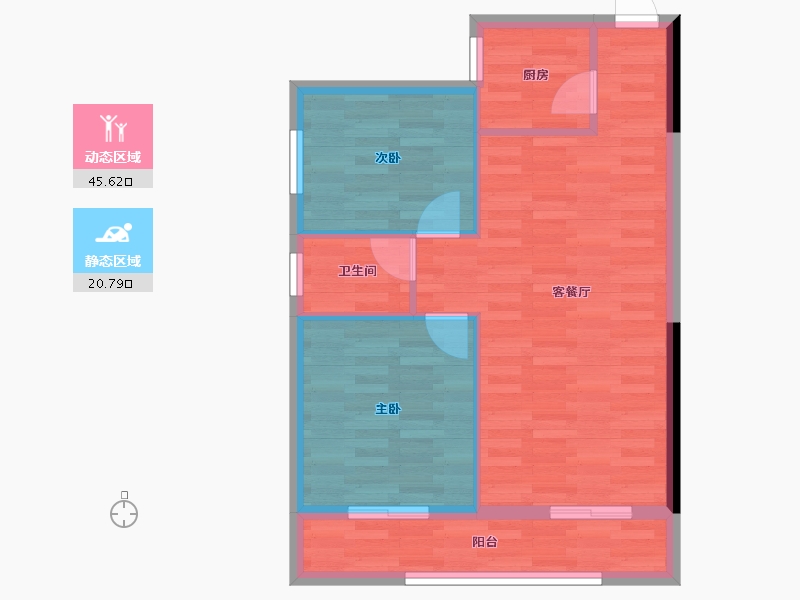 广西壮族自治区-梧州市-红安小区-59.94-户型库-动静分区