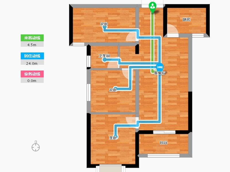 湖南省-长沙市-永宏万家里-69.11-户型库-动静线