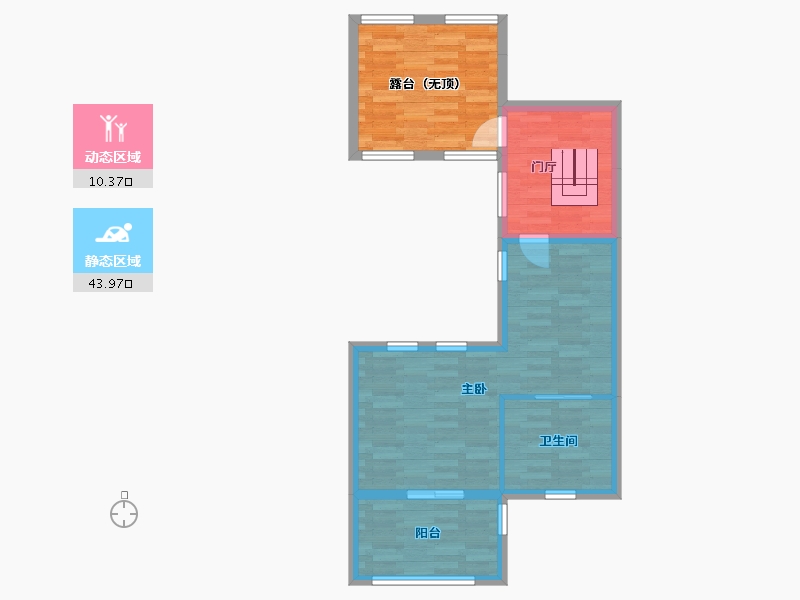 云南省-昆明市-滇池卫城-60.11-户型库-动静分区