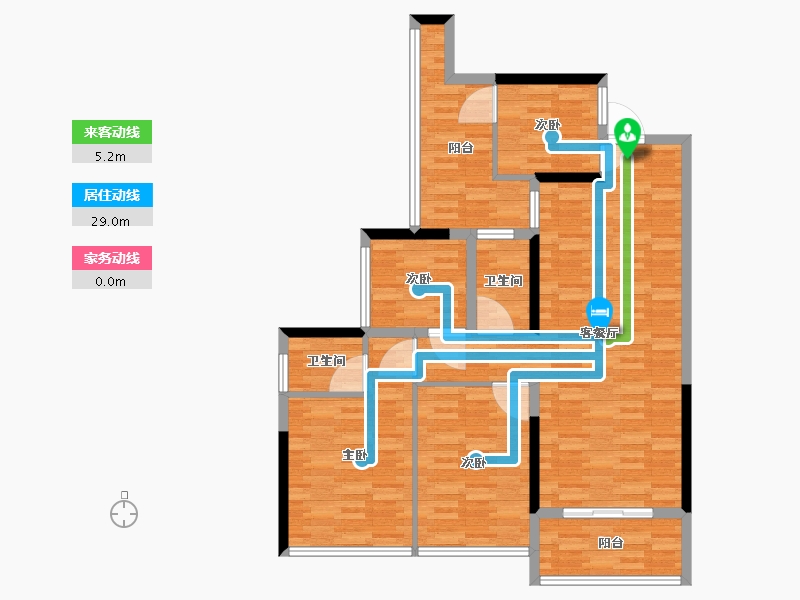 广西壮族自治区-南宁市-西建・冠城世家-101.00-户型库-动静线