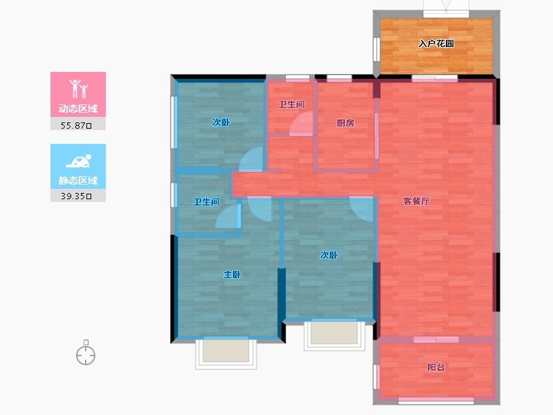 广东省-河源市-理想家园-93.30-户型库-动静分区