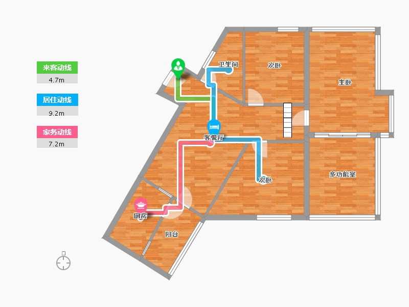 陕西省-西安市-融侨馨苑-99.23-户型库-动静线