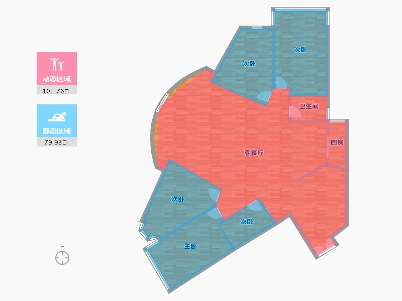 四川省-成都市-锦江新园-173.04-户型库-动静分区