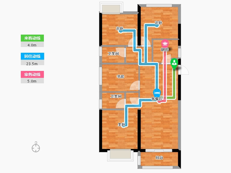 福建省-福州市-华润紫云府-86.00-户型库-动静线