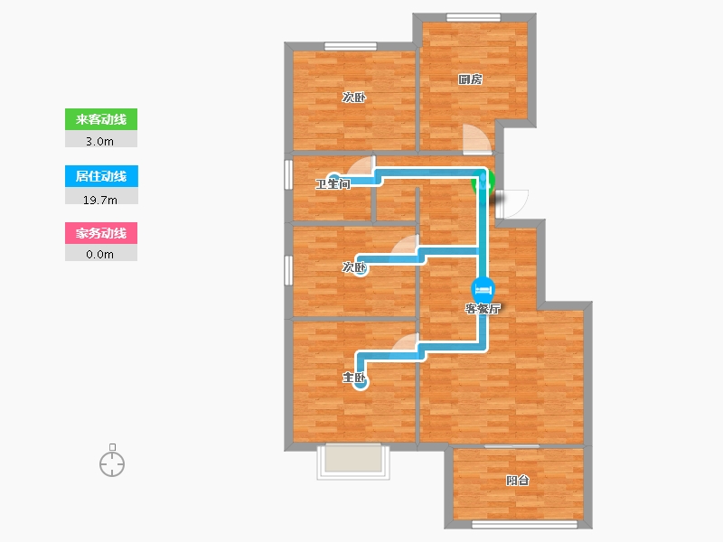 天津-天津市-翡翠城-87.00-户型库-动静线