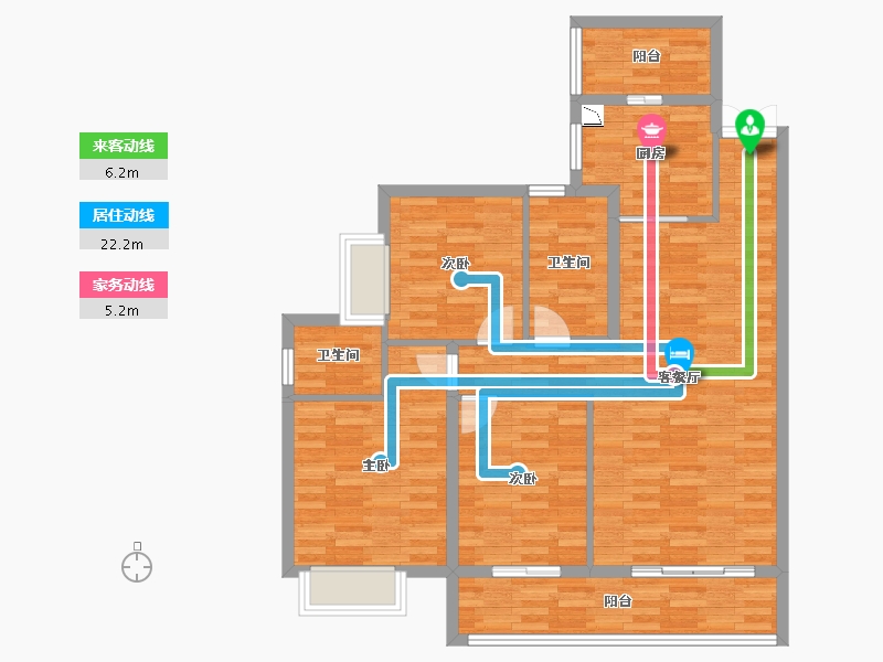 贵州省-毕节市-三禾源水乡-96.66-户型库-动静线