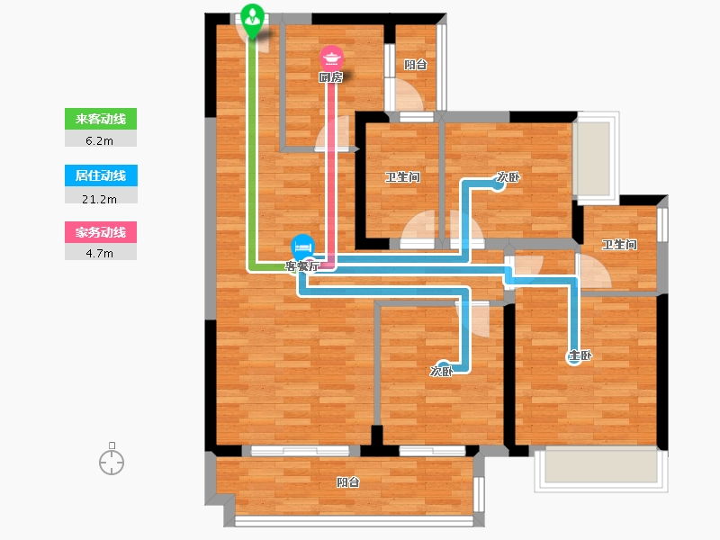 广东省-阳江市-保利中央公园14202-87.50-户型库-动静线