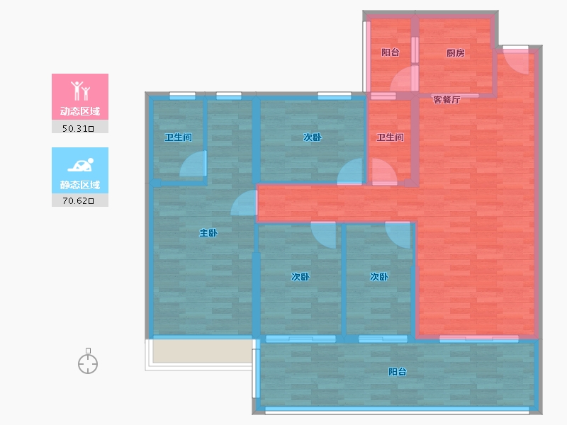 广东省-肇庆市-峰景湾-109.23-户型库-动静分区