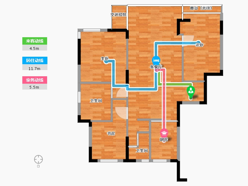 辽宁省-沈阳市-融创城-79.52-户型库-动静线