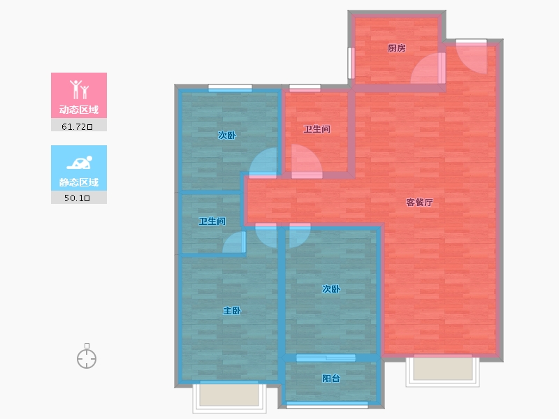 河南省-濮阳市-万家新城-100.00-户型库-动静分区