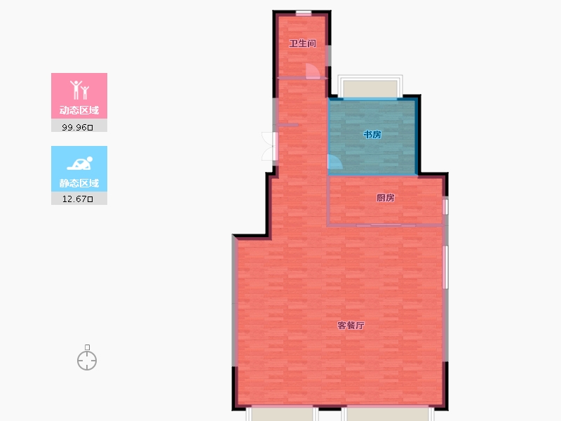 辽宁省-沈阳市-旭辉璟宸府-105.00-户型库-动静分区