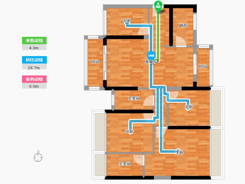 广东省-佛山市-金辉·路劲江山云著-87.26-户型库-动静线