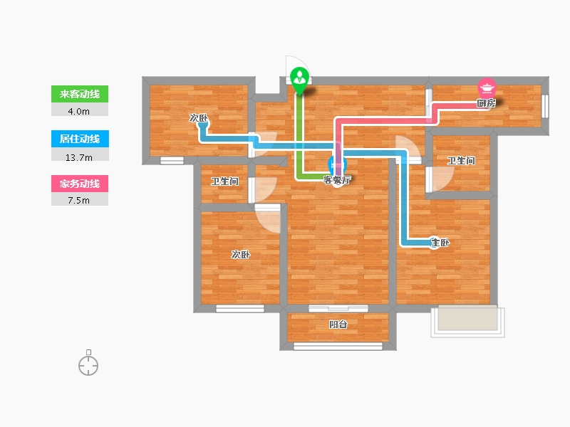 江苏省-徐州市-科倍商城-76.46-户型库-动静线