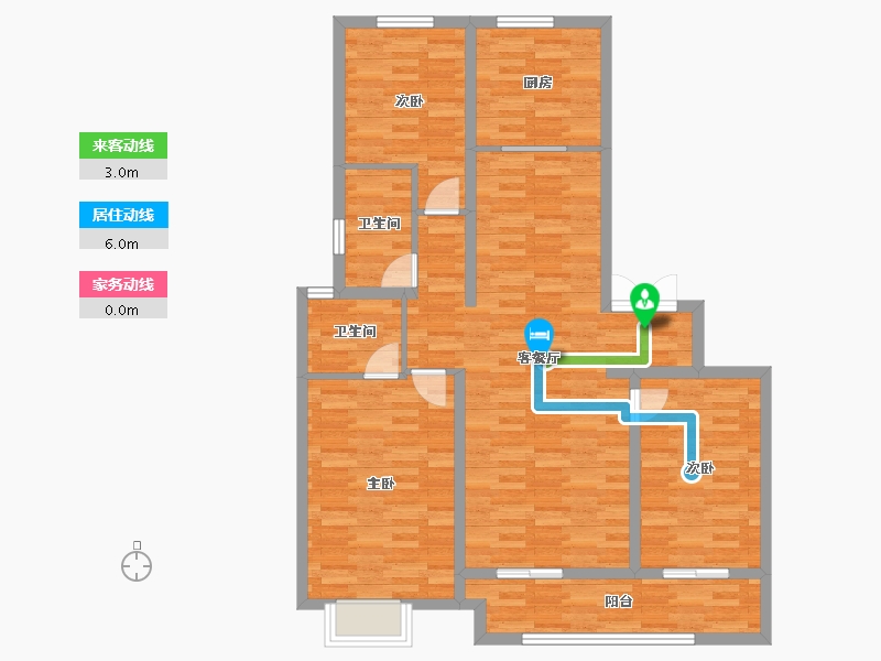 山西省-太原市-保利东郡-102.19-户型库-动静线