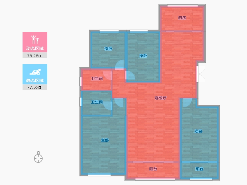 辽宁省-沈阳市-汇置尚郡-141.80-户型库-动静分区