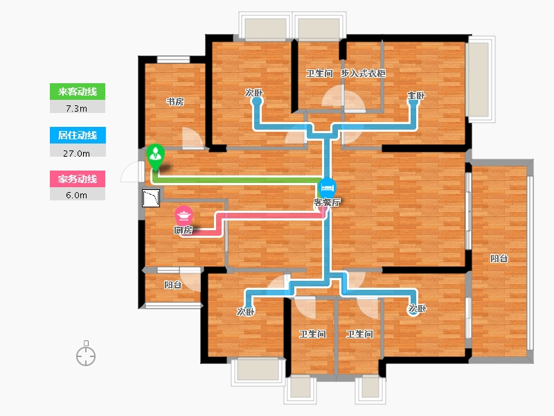 广东省-阳江市-保利中央公园-137.58-户型库-动静线