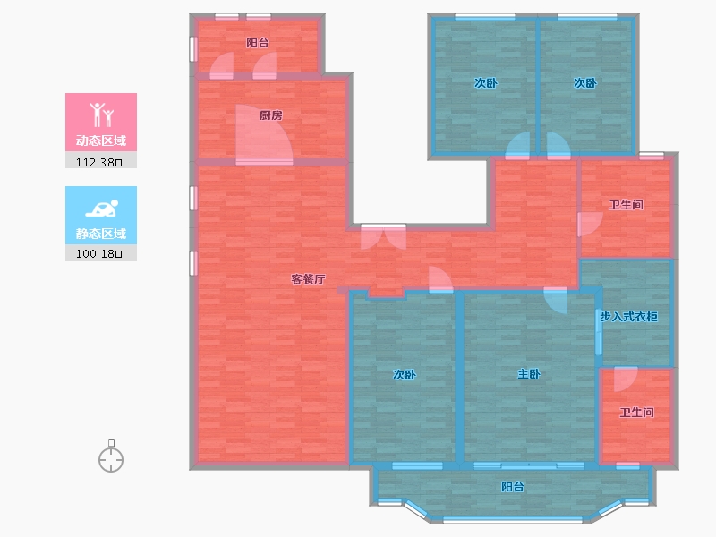 河南省-郑州市-正弘瓴-193.46-户型库-动静分区