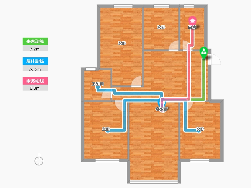 江苏省-常州市-龙栖花园-118.27-户型库-动静线