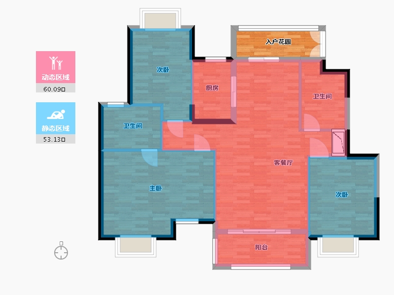 福建省-福州市-罗源湾滨海新城-108.13-户型库-动静分区